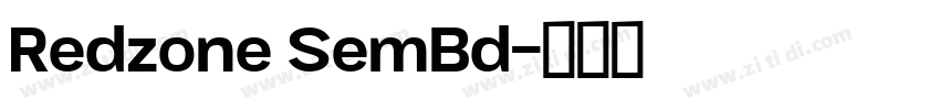 Redzone SemBd字体转换 Redzone SemBd字体转换